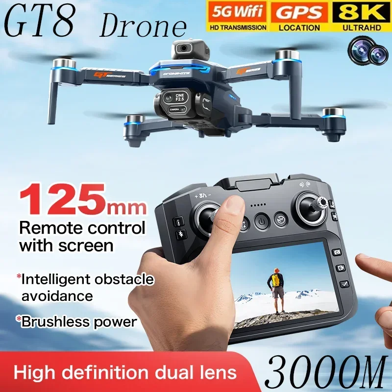 Dron GT8 con Cinturón Anticoli - Drone Camera Professional reseña y precio