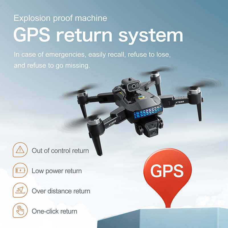 Nuevo Dron RC XT555 con GPS, C - Drone Camera Professional reseña y precio